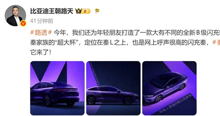 比亚迪全新B级轿车秦MAX惊艳亮相，你期待的“闪充秦”大有不同！