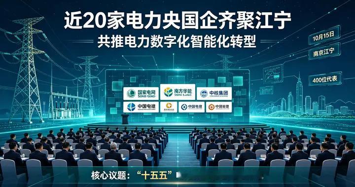 电力央国企集结南京江宁，共推智能电网万亿产业集群建设