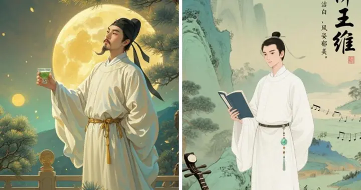 李白与王维，盛唐瑜亮