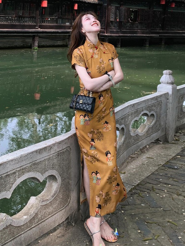 旗袍连衣裙亲测|国风旗袍的魅力