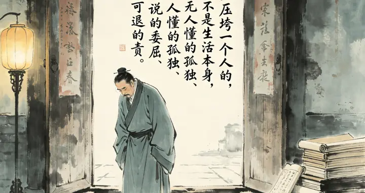 人到中年才懂：真正压垮你的，从来不是生活