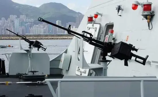 中国14.5毫米舷侧机枪是中国海军舰艇的重要辅助武器系统！