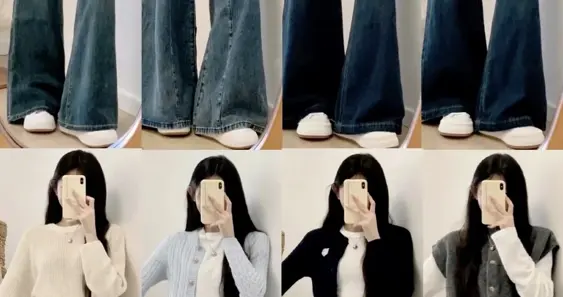 牛仔裤封神！32套早春阔腿裤穿搭，小个子也能秒变170+