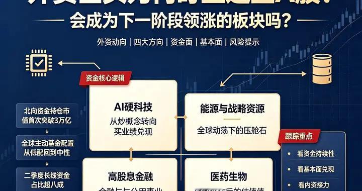 外资巨头为何盯上这些A股？会成为下一阶段领涨的板块吗？