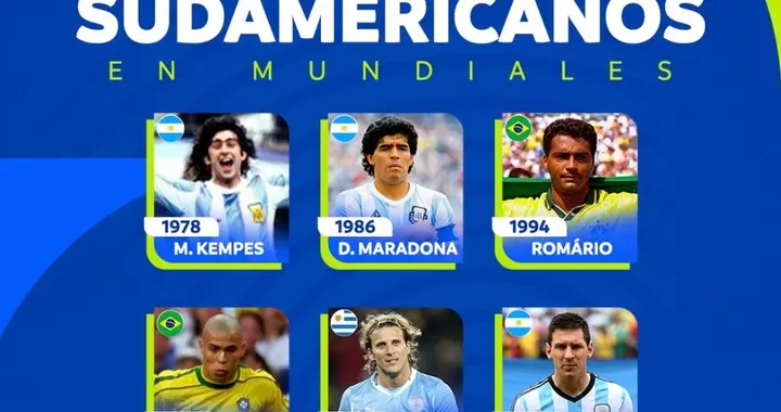 这篇文盘点了南美球星的世界杯金球奖荣誉