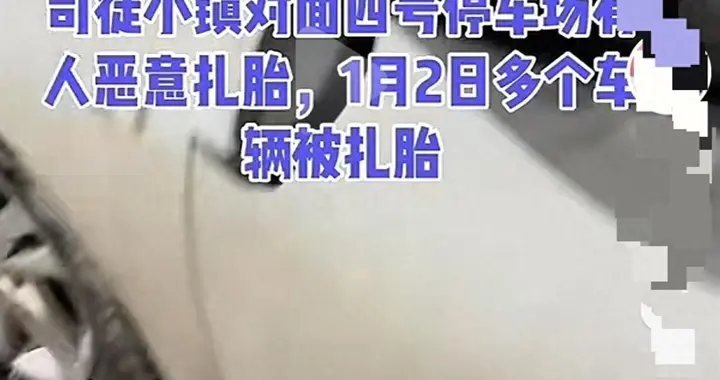 怒了！司徒小镇四号停车场多车遭故意扎胎 景区不躲责配合警方调查