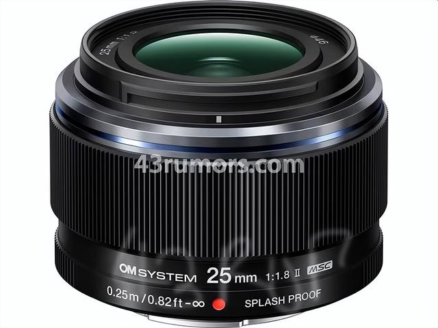 OMSystem25mmF1.8II谍照曝光，平价大光圈标准镜再进化！