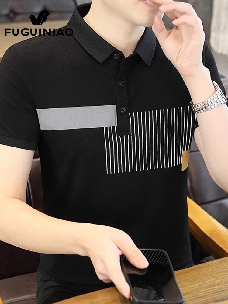 富贵鸟翻领Polo衫