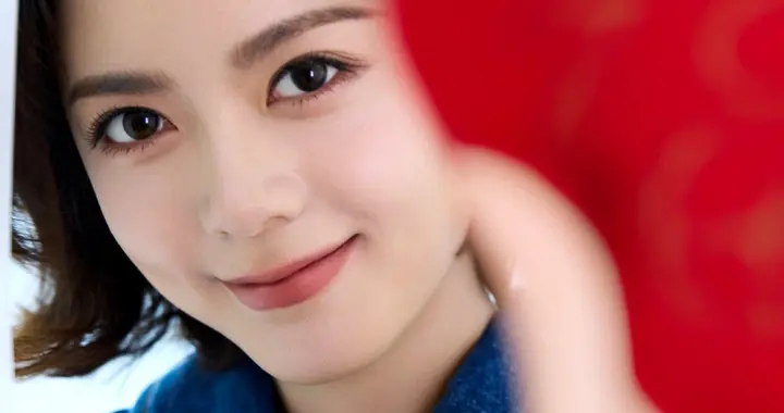 赵今麦牛仔连衣裙