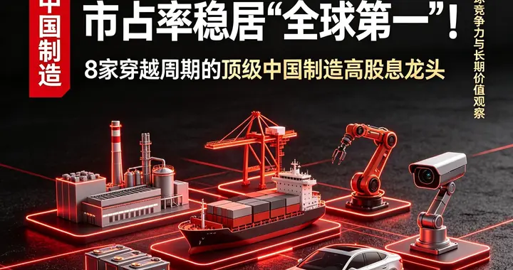 市占率稳居"全球第一"！8家穿越周期的顶级中国制造高股息龙头