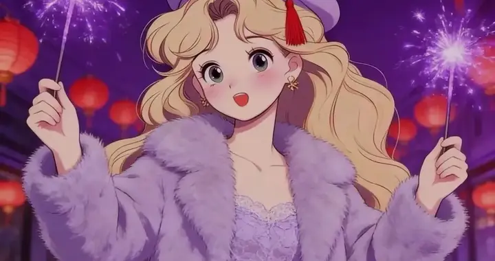 当知足高于一切，幸福将贯穿一生！女生新年头像