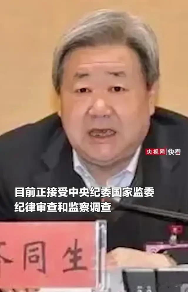 正部级齐同生被查