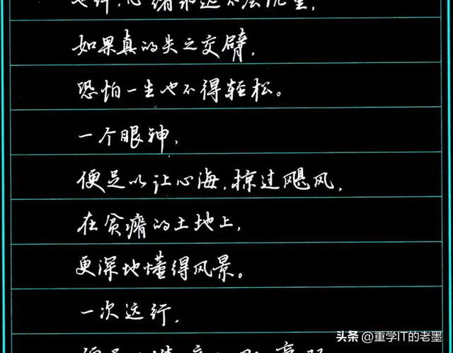 汪国真诗选钢笔行书