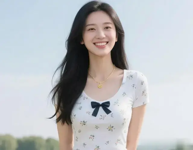 短袖牛仔裤写真，也很美