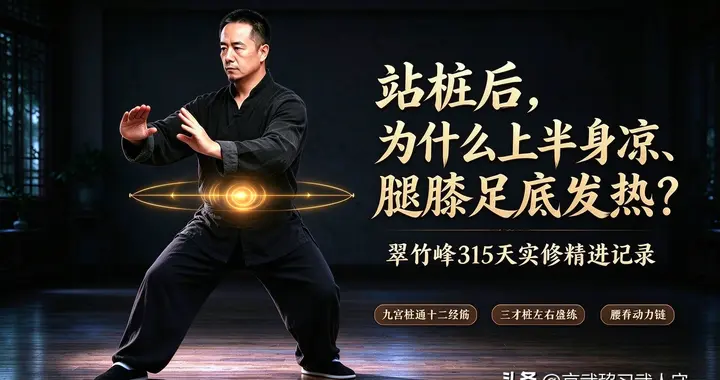 翠竹峰 315 天古武站桩实修精进｜上凉下热气血次第深度解析