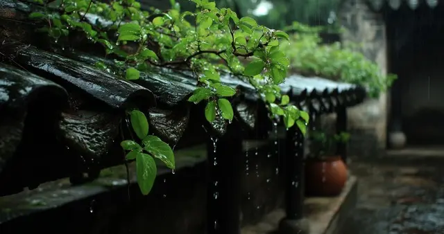 现代诗：《请在雨中聆听》