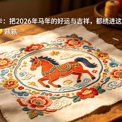 光英的暖心：今日份手作打卡：把马年的好运