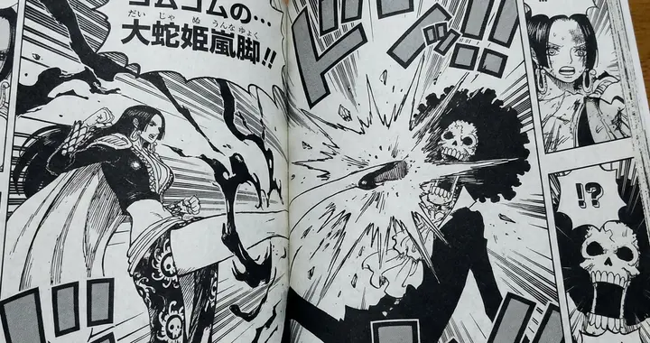 海贼王1169话，汉库克来巨人岛，布鲁克被暴踢，三皇同盟惊呆众人