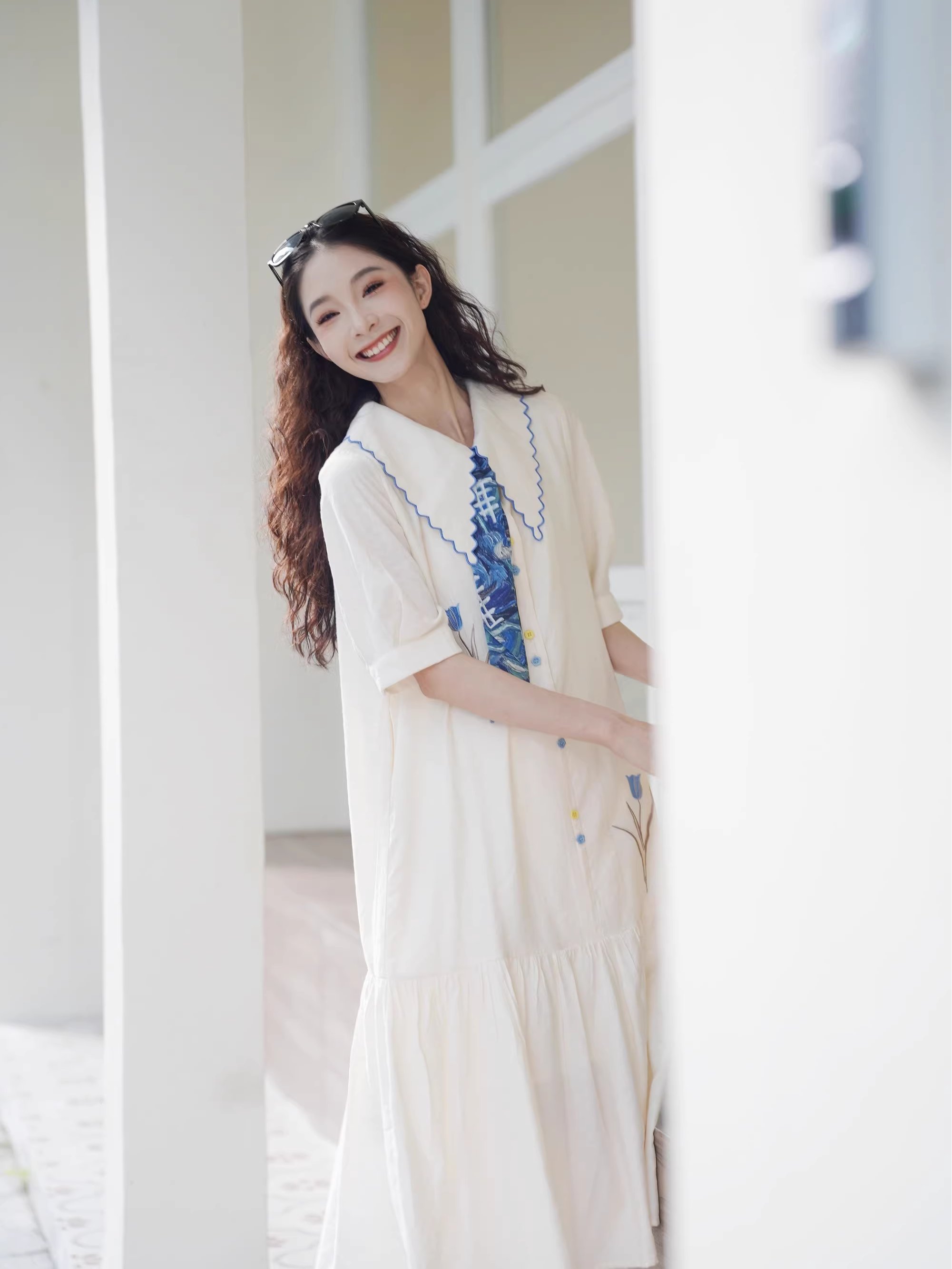 春夏连衣裙分享|小清新的连衣长裙