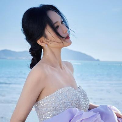 涅槃重生见墨鸦：被陈乔恩的紫色礼服美到失