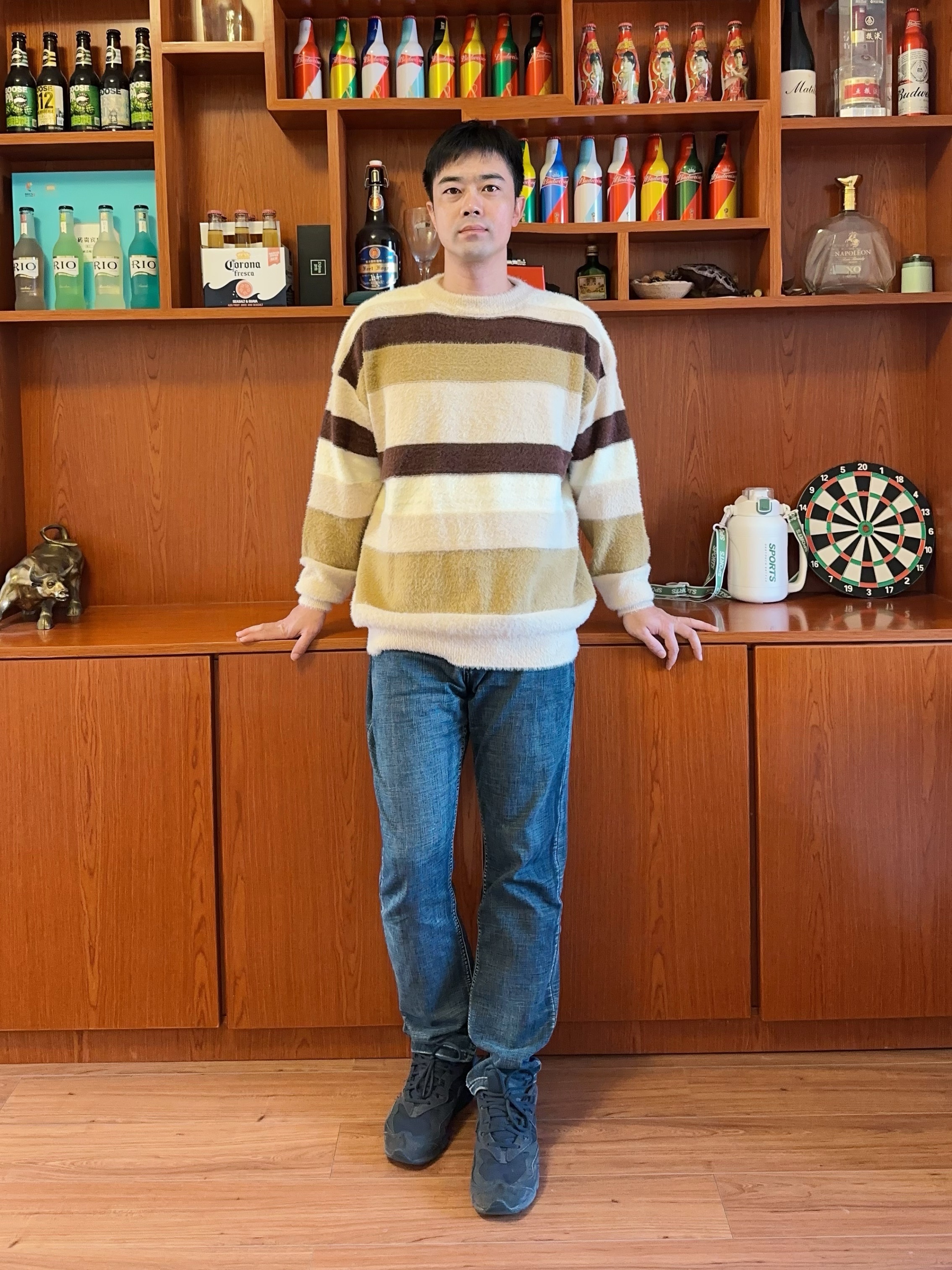 谁懂！慵懒条纹毛衣原来这么百搭