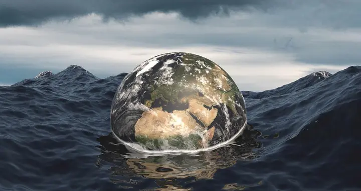 地球为什么一直漂浮在空中，不会往下掉？