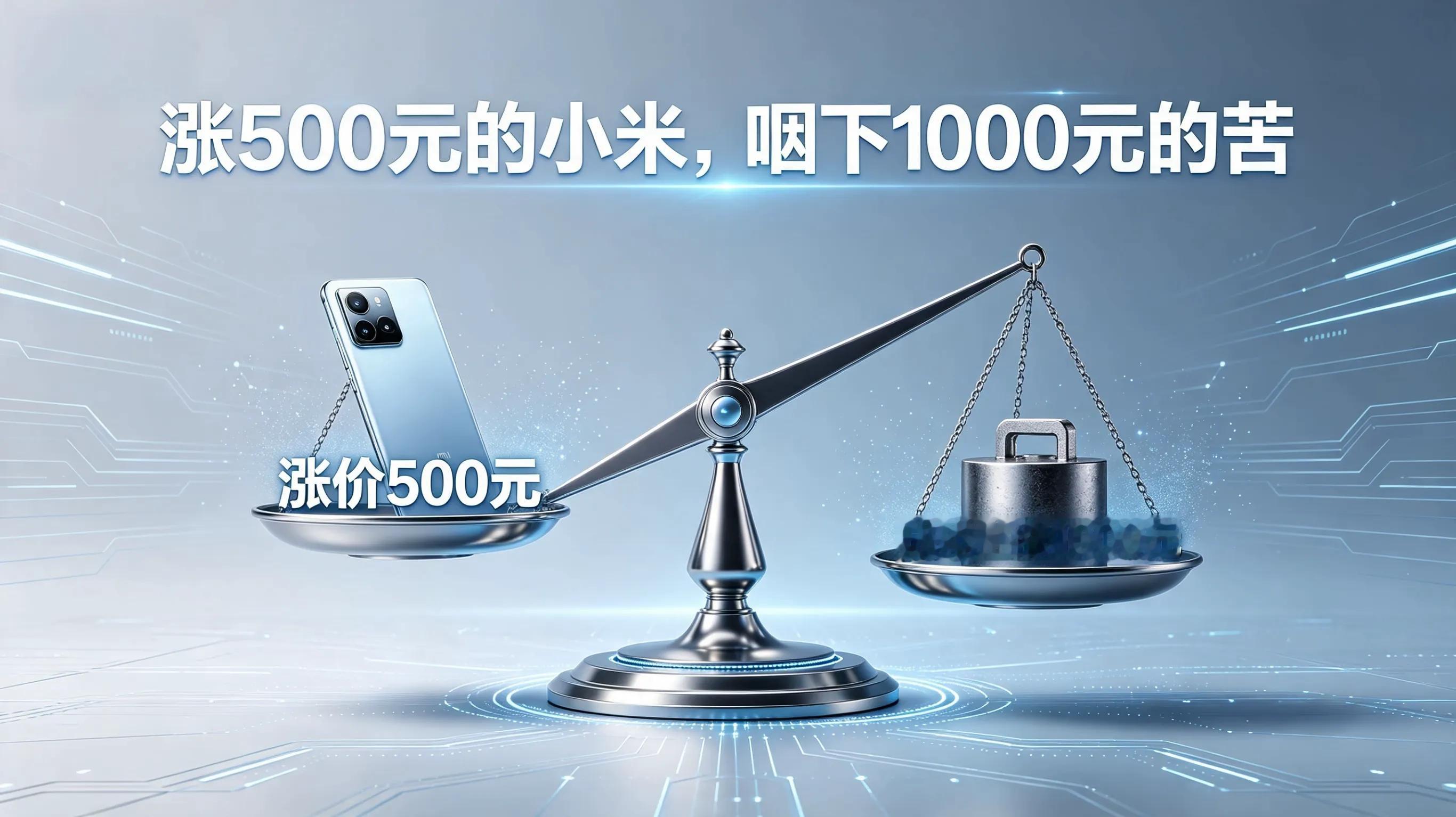 涨500元的小米，咽下1000元的苦！手机涨价背后，不是想赚更多，是亏...