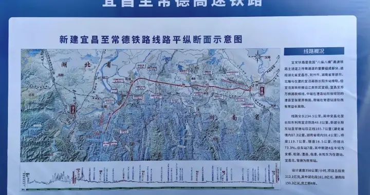 湖北宜常高铁湖北段开工，73%桥隧穿越武陵山