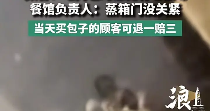 海南一餐馆被曝死老鼠和包子同在蒸箱，顾客称吃包子时有股老鼠味