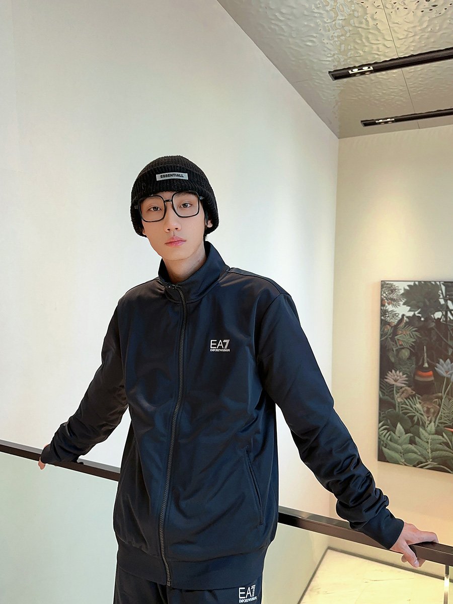 阿玛尼/EA7男士长裤健身运动套装