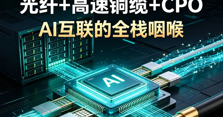 光纤+高速铜缆+CPO，这5家公司正握住AI互联的“全栈咽喉”