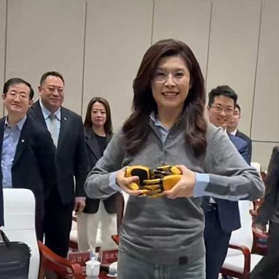 清茶Zy：4月11日，郑丽文在北京中关村