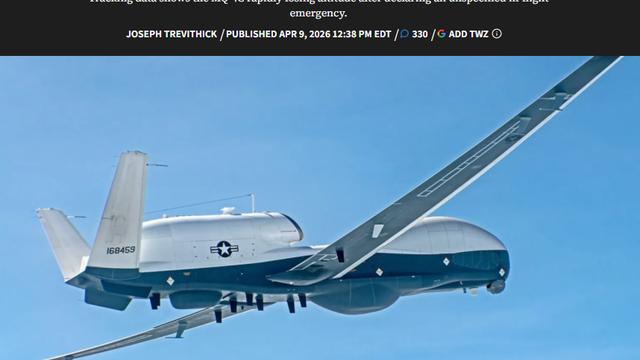 彼得堡的肥天鹅：一架美国海军MQ-4C