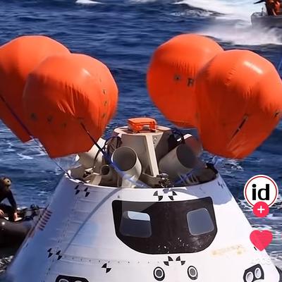 时髦远山6M：美国飞船穿过大气层回到地球