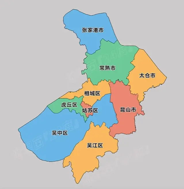 苏州市9个区县GDP：常熟超3000亿元，虎丘险胜太仓，姑苏首破千亿