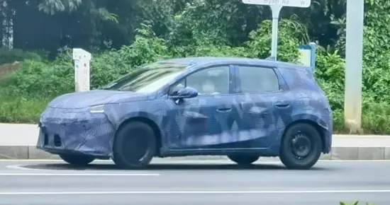 疑似比亚迪海豚DM-i实车谍照曝光