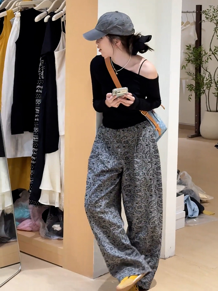 设计感小众时尚黑色短袖T恤夏