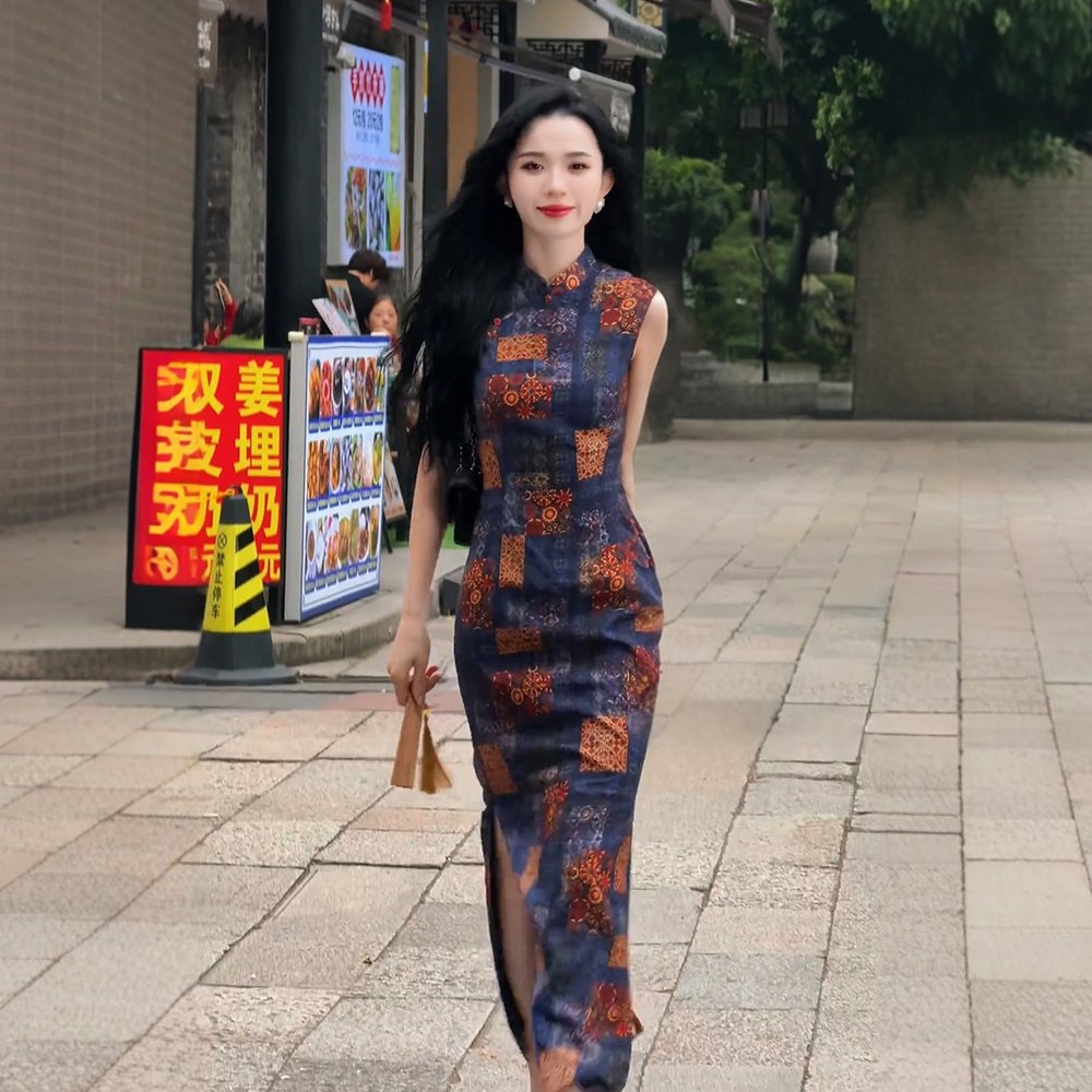 高级感新中式国风连衣裙独特超好看裙子