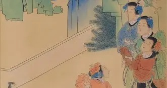 清.12屏群仙祝寿手卷全卷。