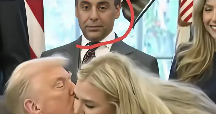 万万没想到！特朗普签字后突然吻柯克遗孀，工作人员看呆全网吵翻