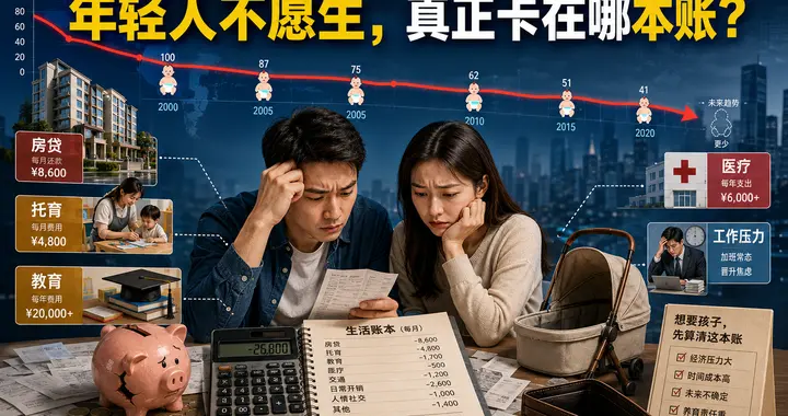 全球新生儿越来越少：年轻人不愿生，真正卡在哪本账？