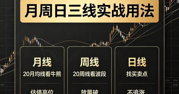 三次大跌我都全身而退，月周日三线实战用法（收藏备用）