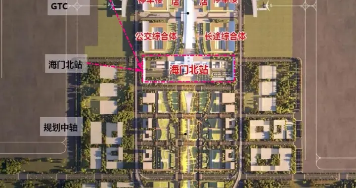 海门北站！主体工程进度超八成！距南通新机场不到500米？