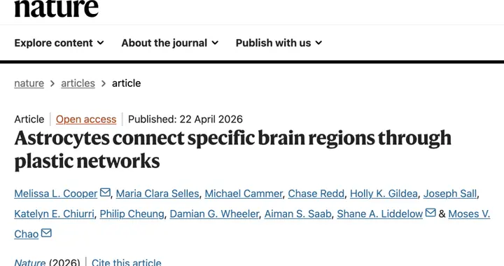 Nature | 还在用对侧脑区做“健康对照”？研究揭示星形胶质细胞跨...