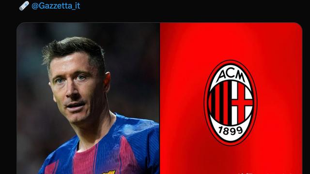 米兰小文若：巴塞罗那俱乐部前锋莱万多夫斯