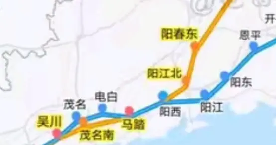 广湛高铁阳江赢麻了，湛江也不赖，茂名就亏了点！