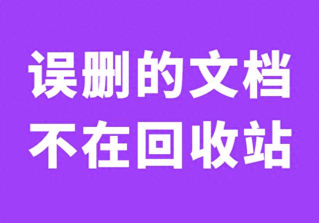 文档误删不在回收站怎么找回？6个方法