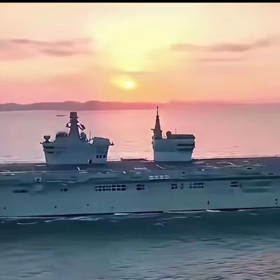 小强观军事：076型电磁弹射两栖攻击舰。