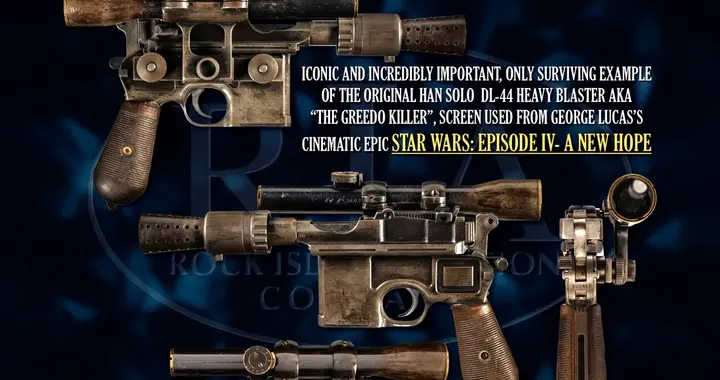 《星球大战》中“韩·索罗”的 DL-44 爆能手枪打破拍卖纪录
