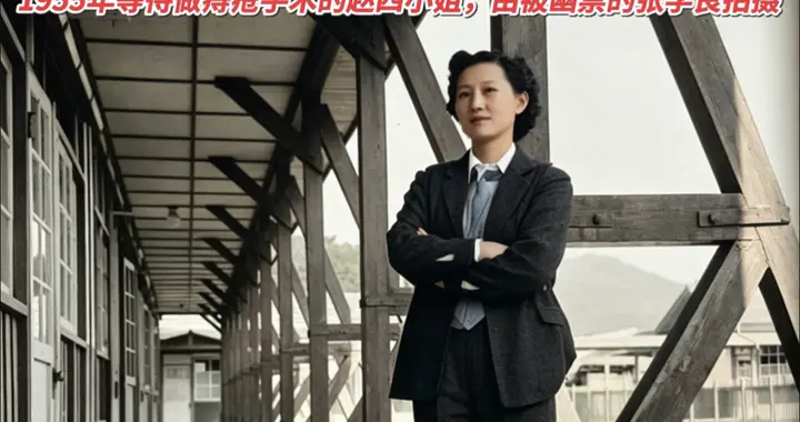 1955年等待做痔疮手术的赵四小姐留影，由被幽禁的张学良拍摄